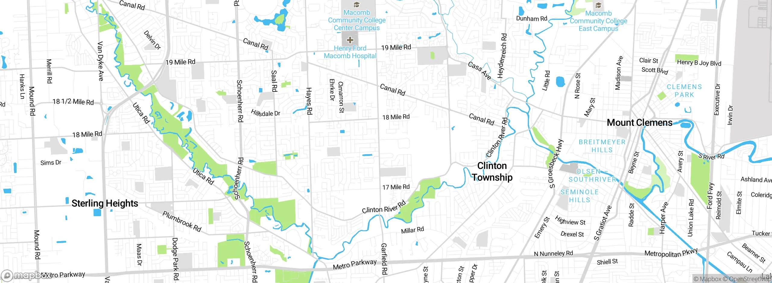 Map showing approximate location