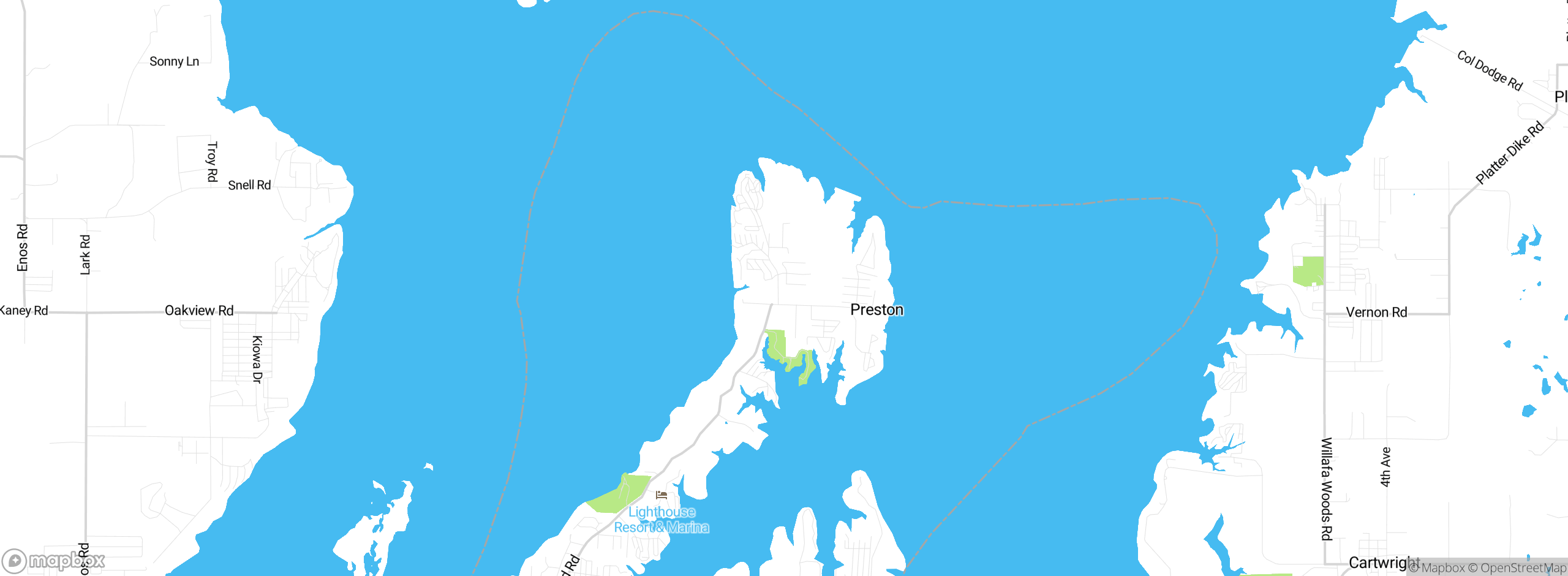 Map showing approximate location