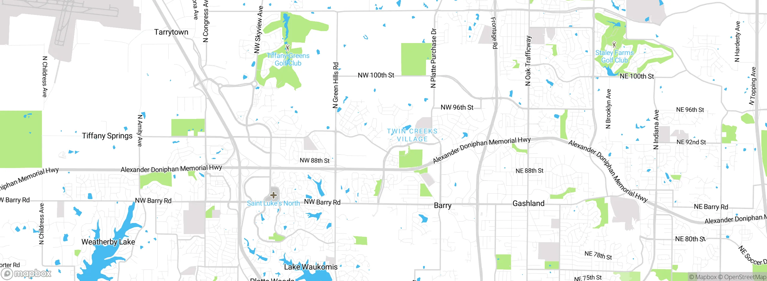 Map showing approximate location
