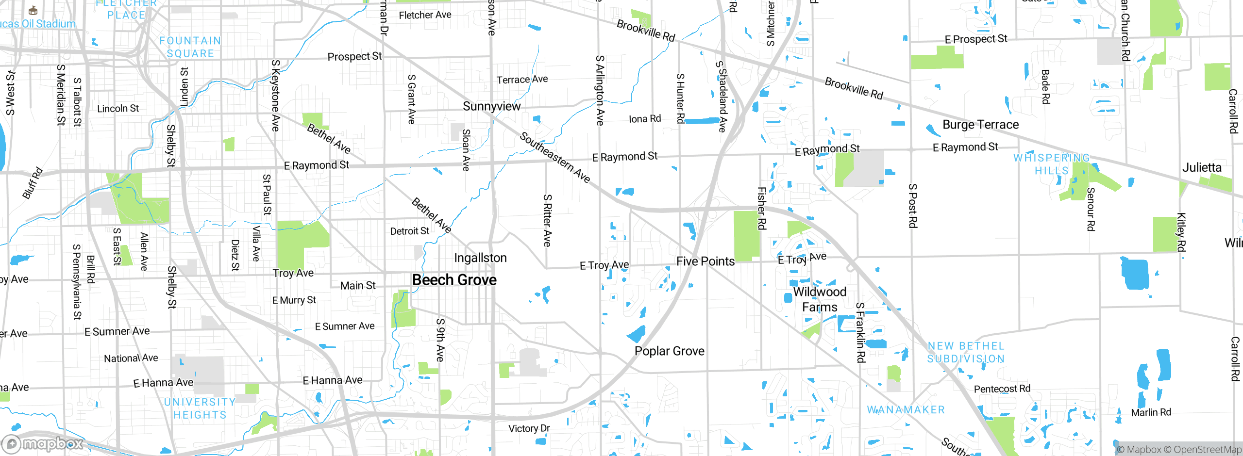 Map showing approximate location