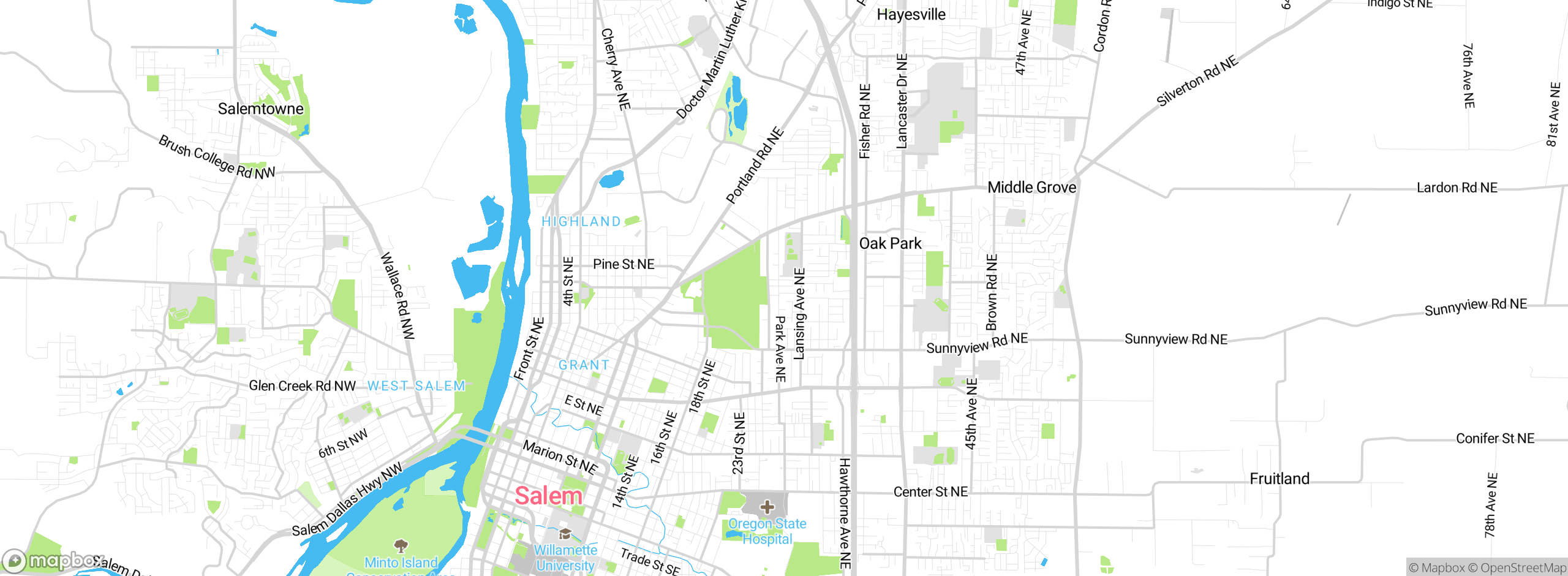 Map showing approximate location