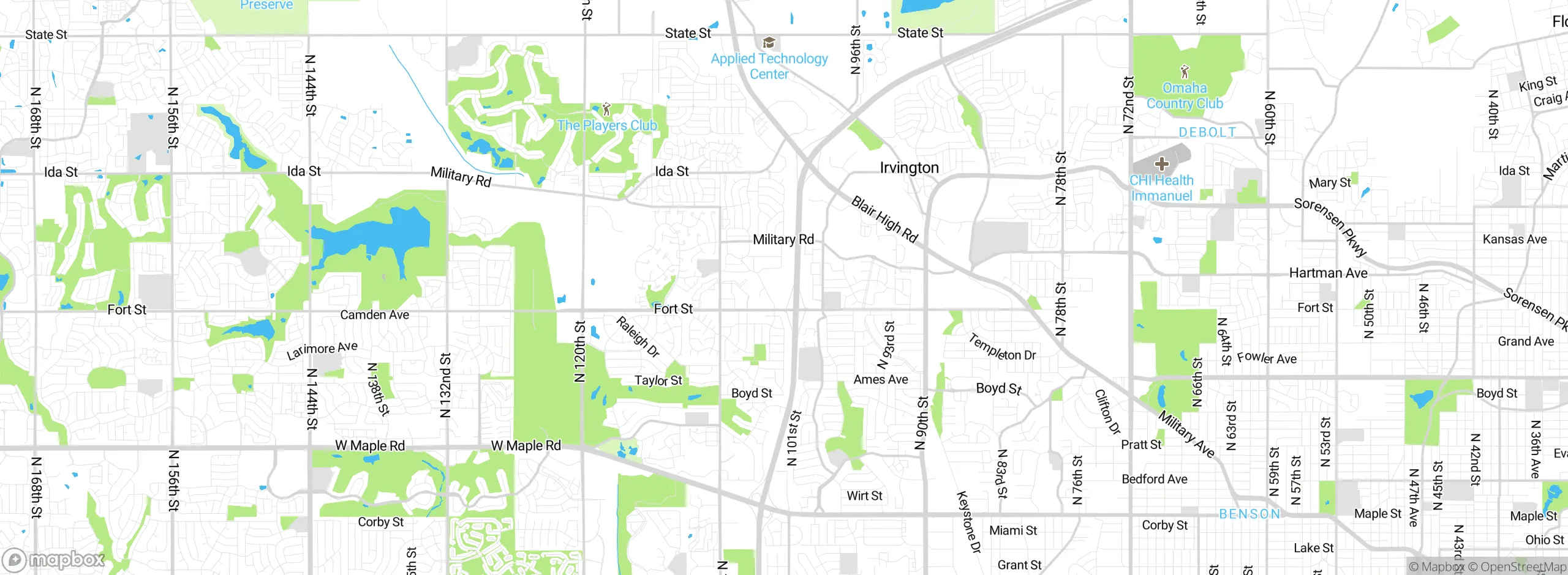 Map showing approximate location