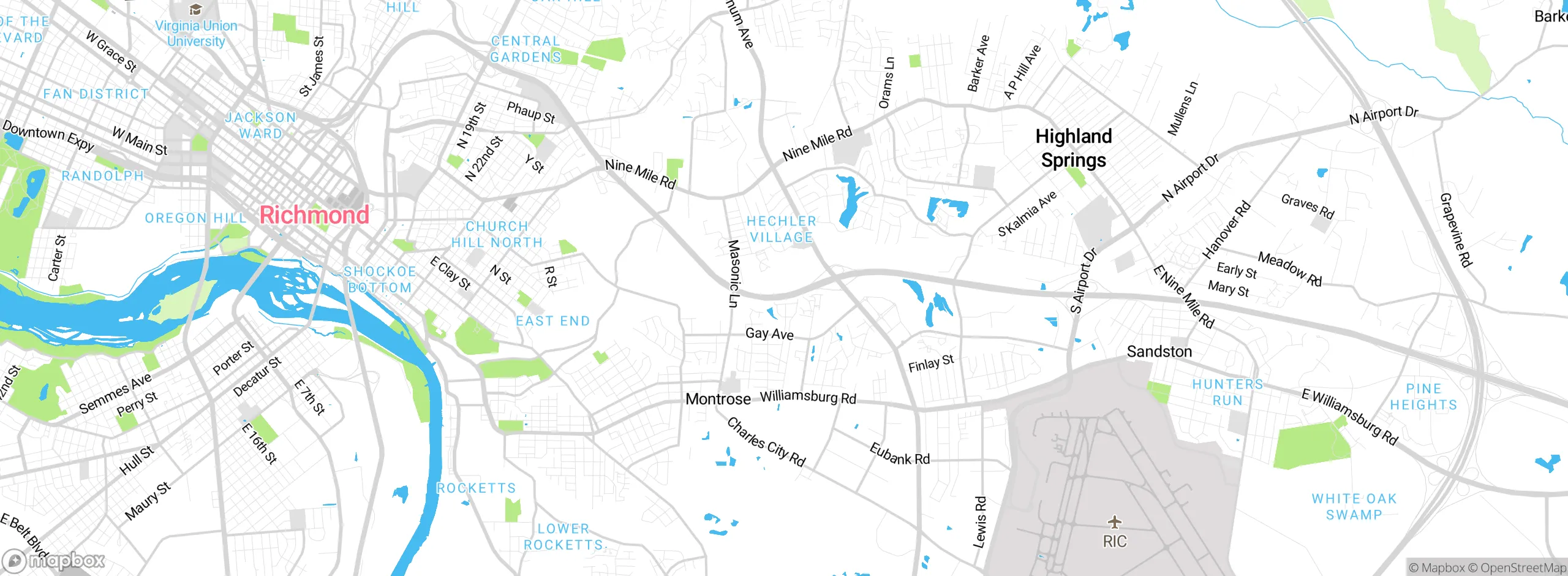 Map showing approximate location