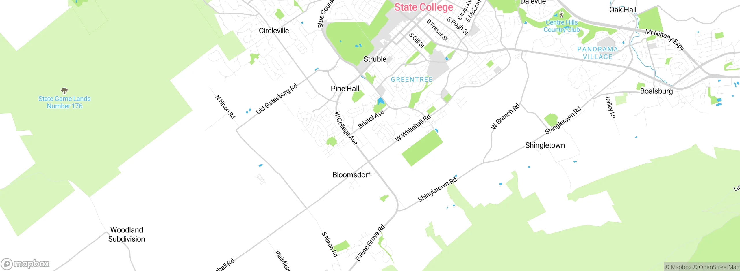 Map showing approximate location