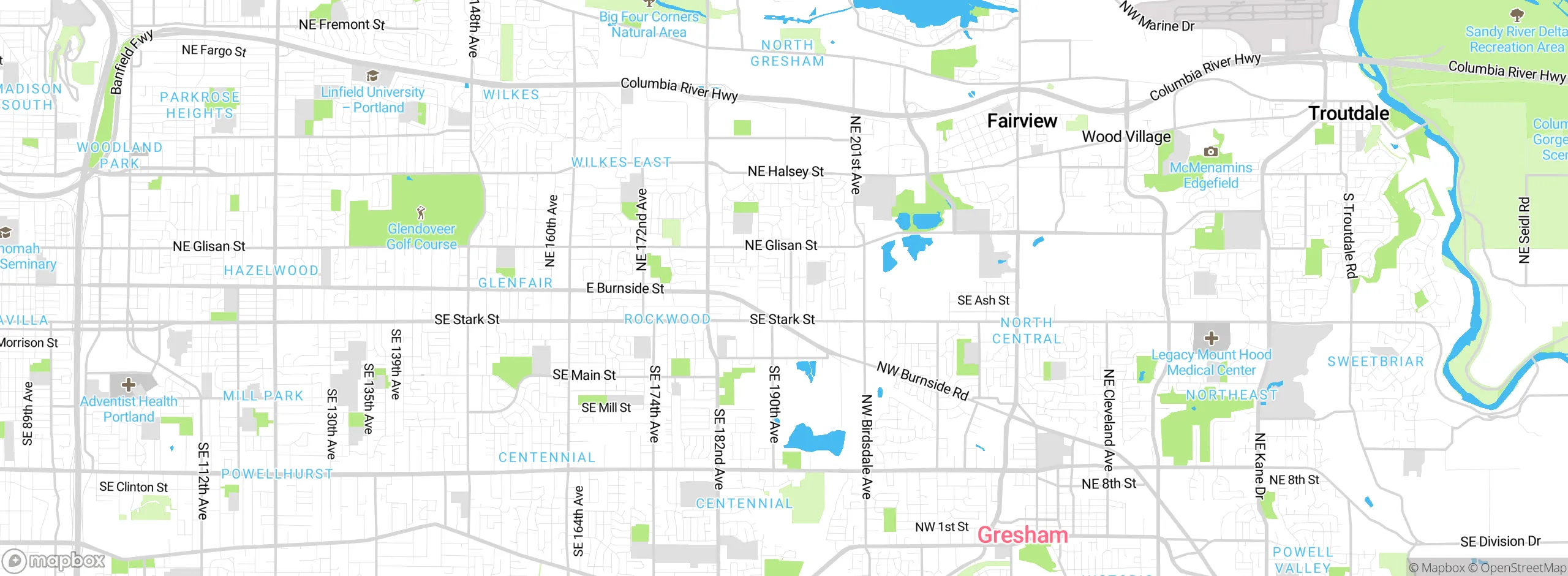 Map showing approximate location
