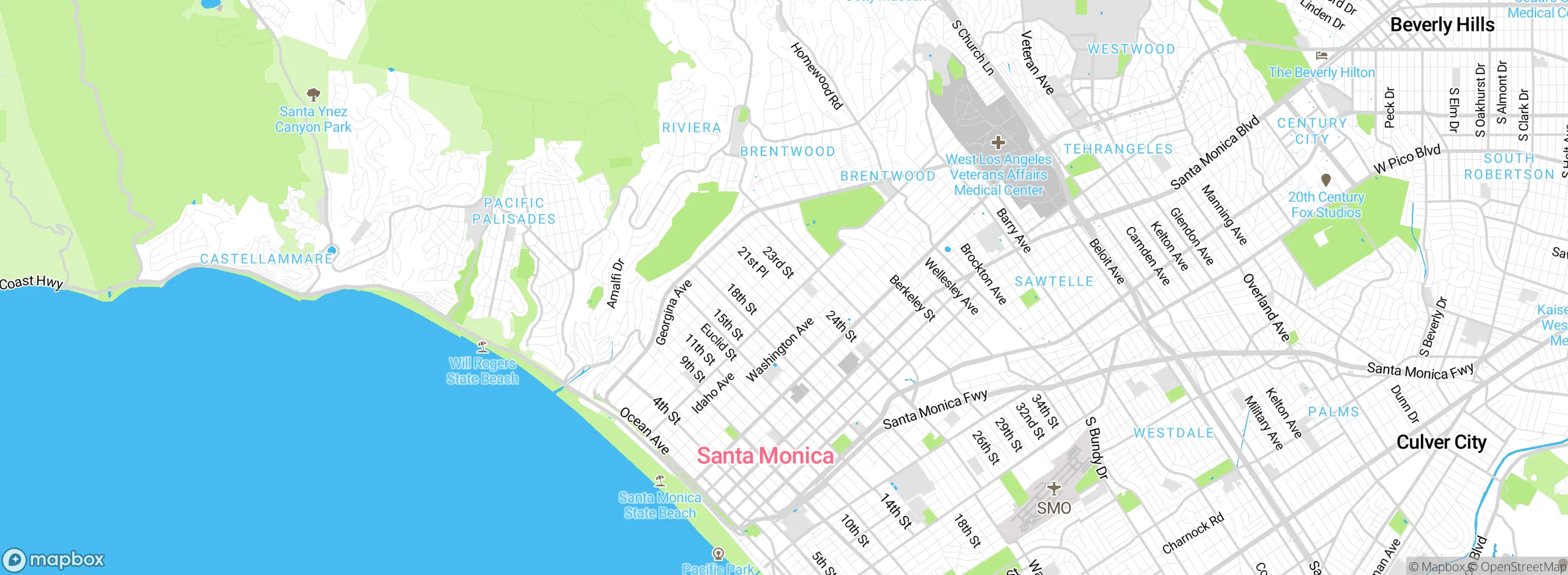 Map showing approximate location