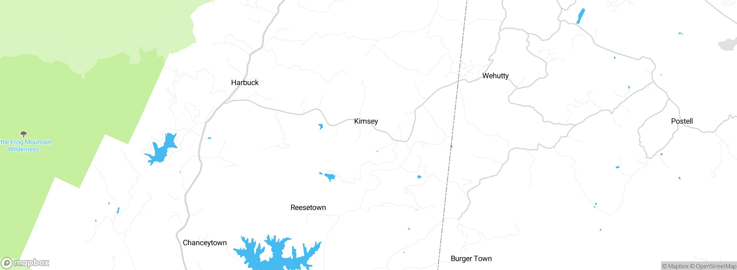Map showing approximate location