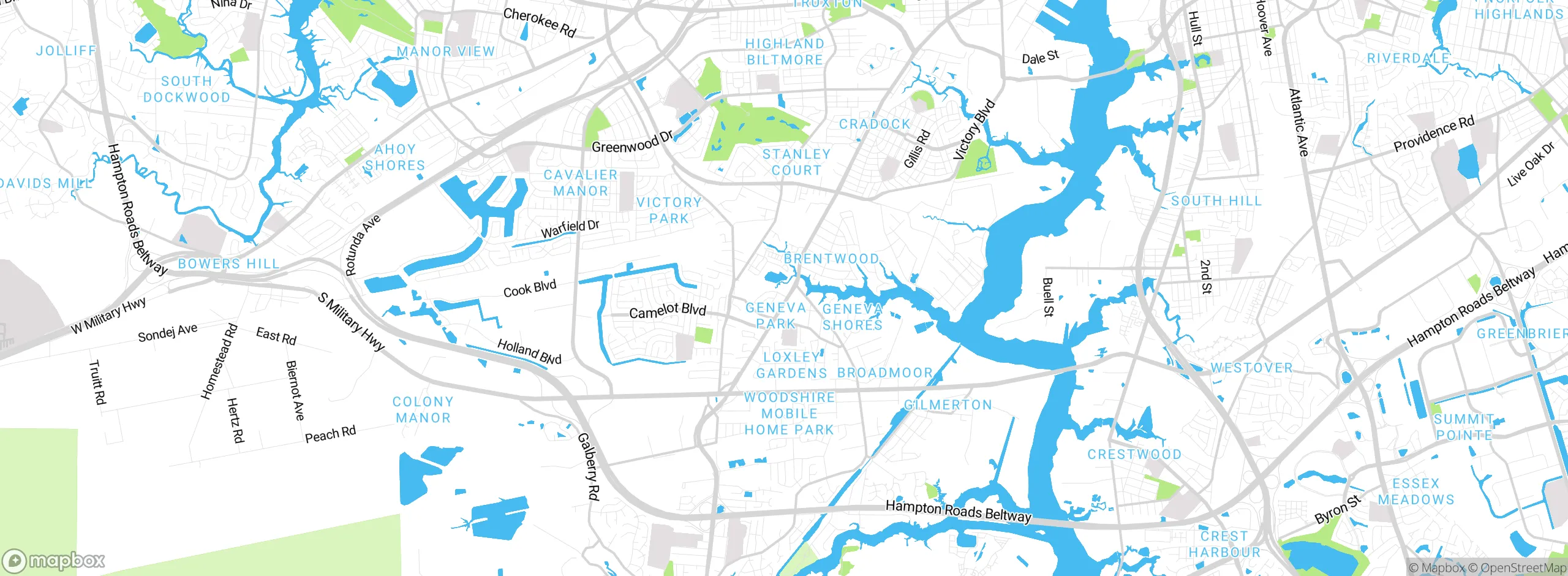 Map showing approximate location