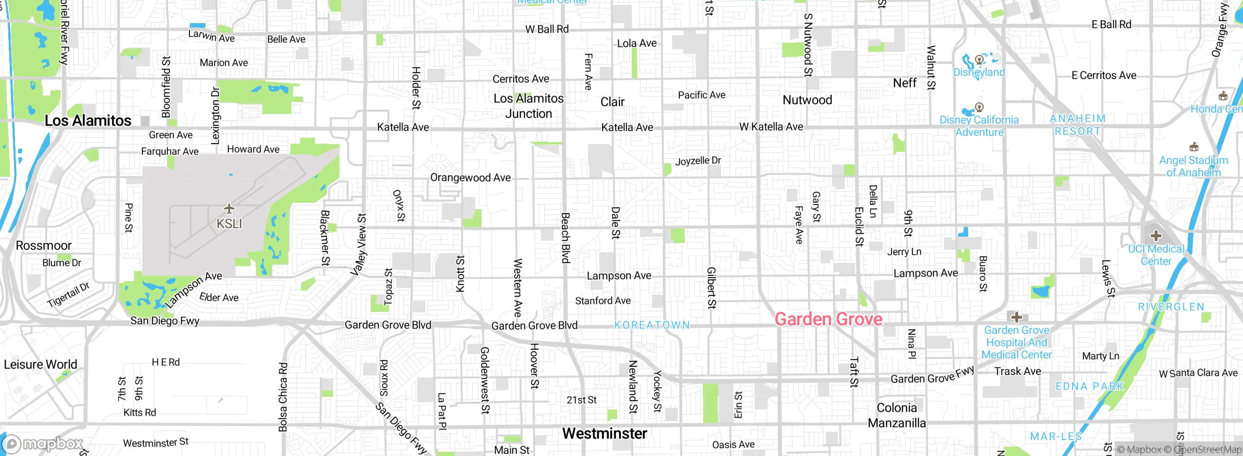 Map showing approximate location