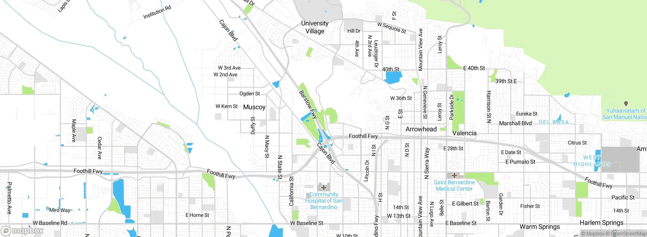 Map showing approximate location