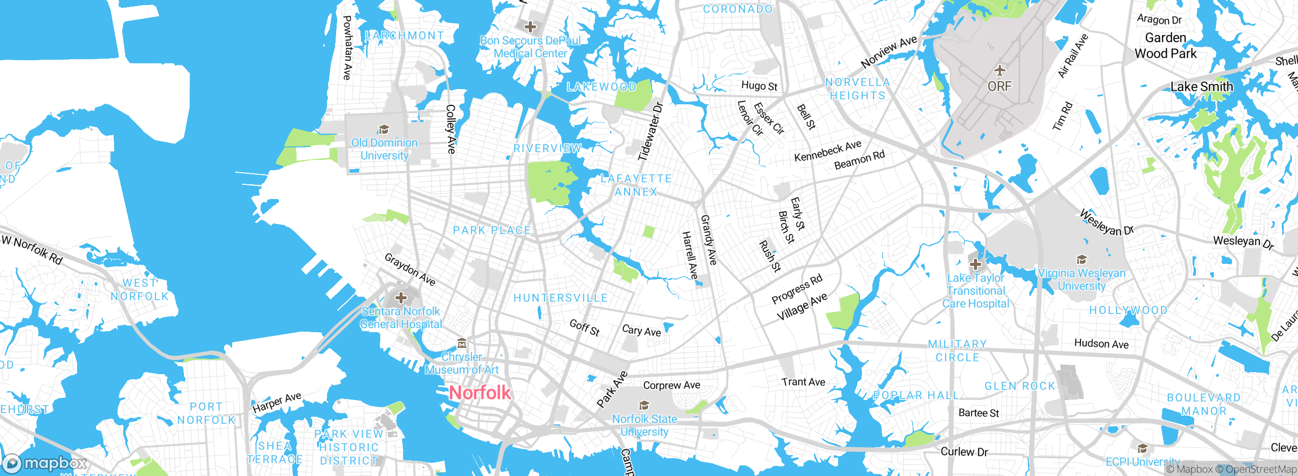 Map showing approximate location