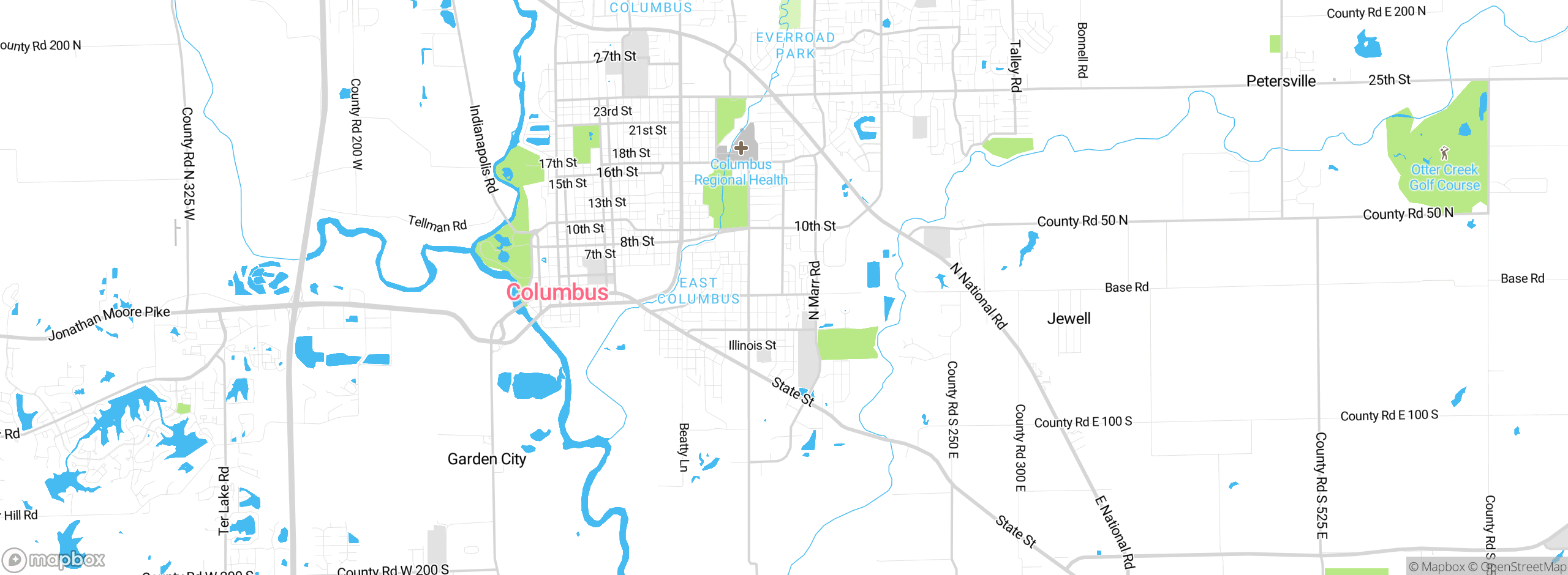 Map showing approximate location