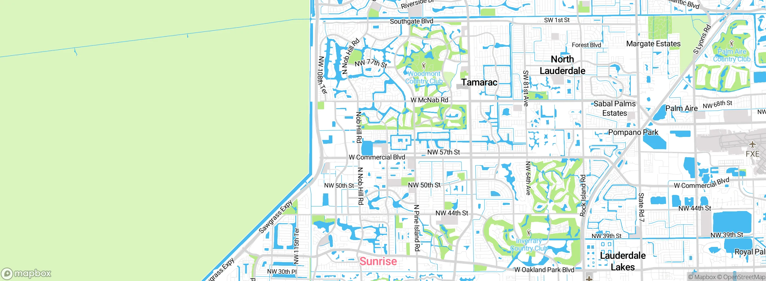 Map showing approximate location
