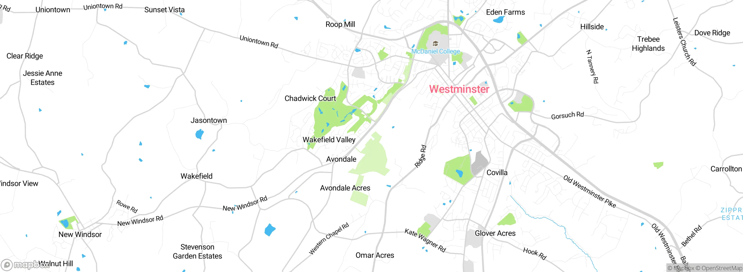 Map showing approximate location