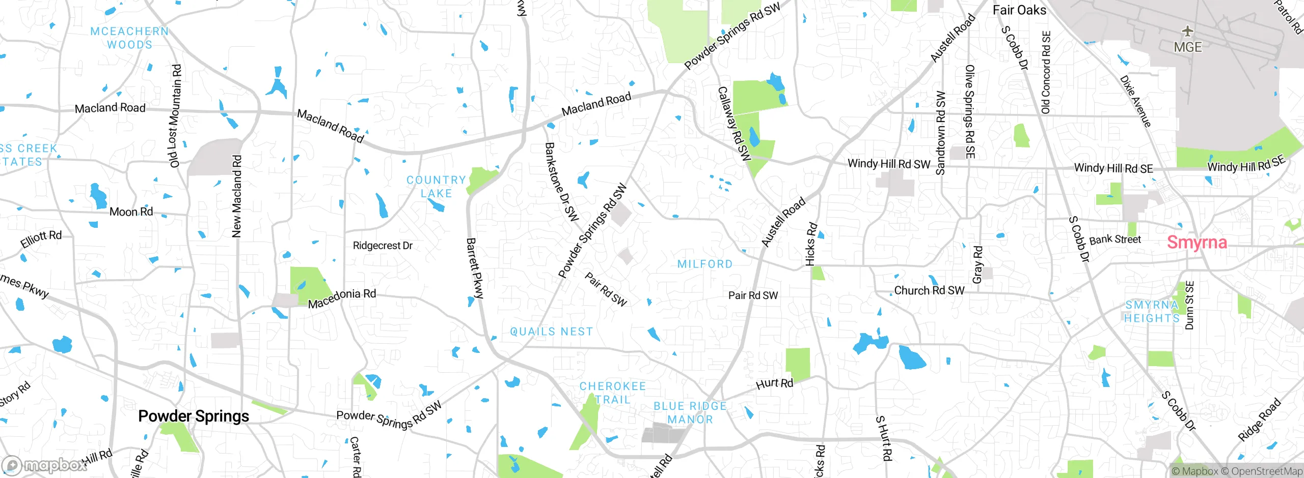 Map showing approximate location