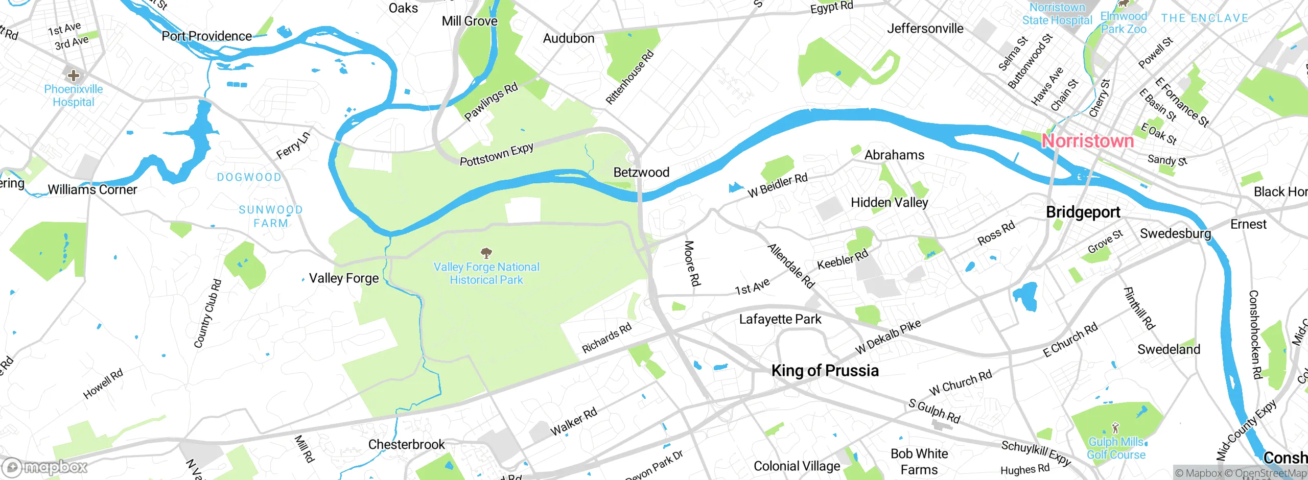 Map showing approximate location
