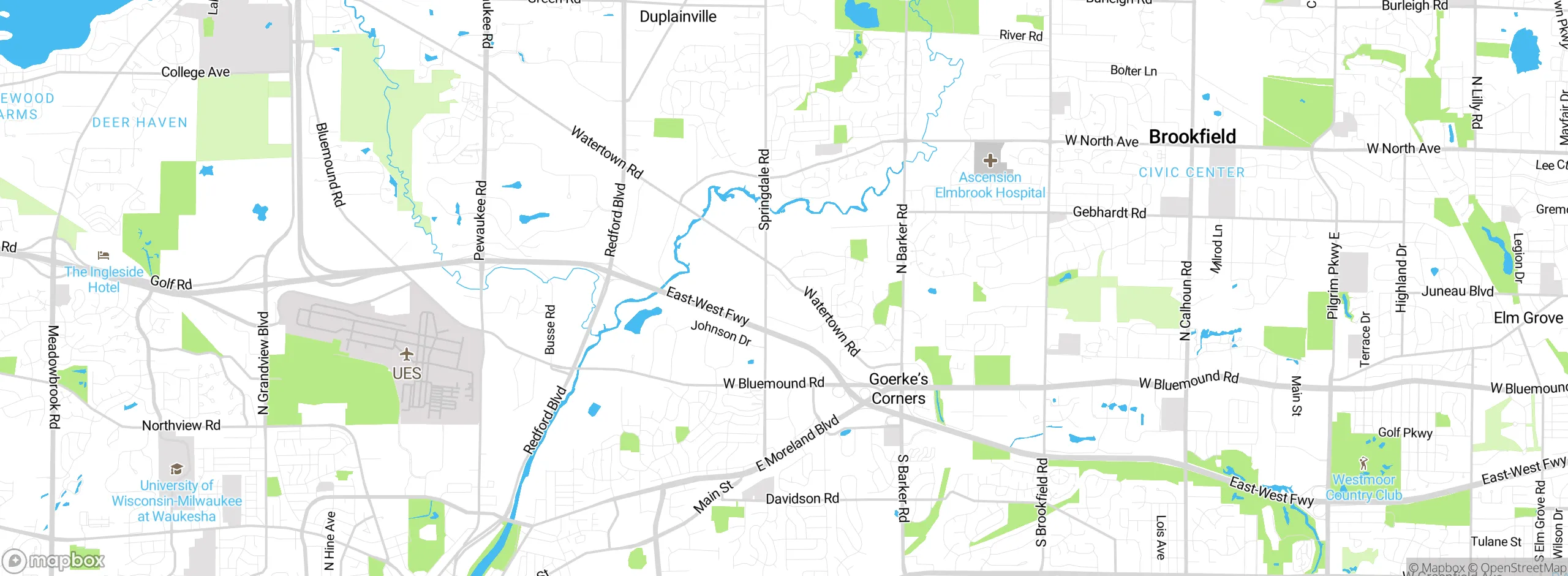 Map showing approximate location