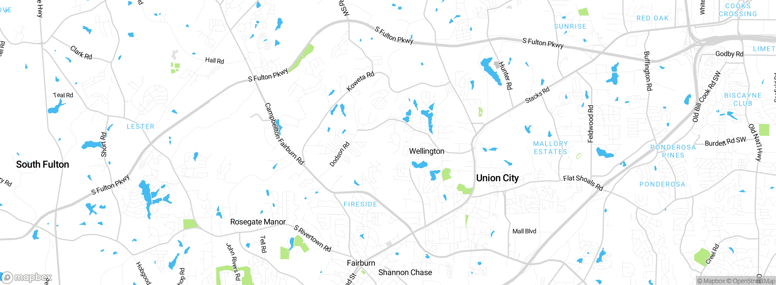 Map showing approximate location