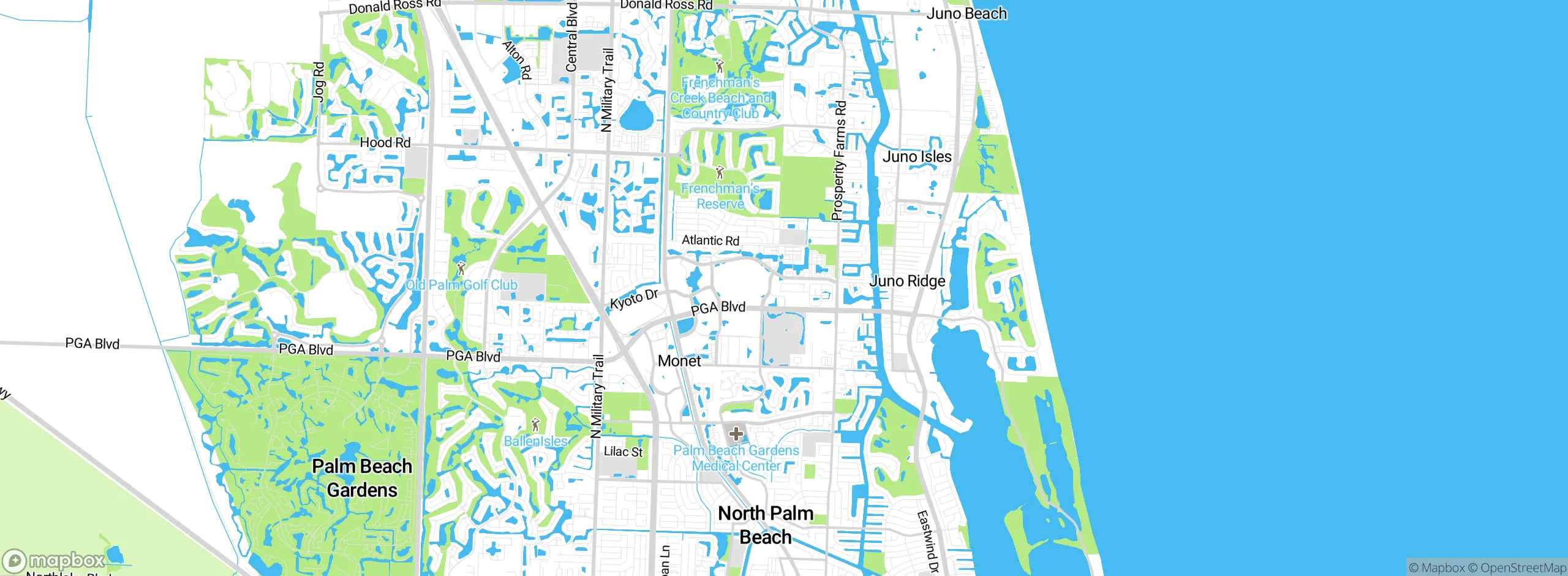 Map showing approximate location