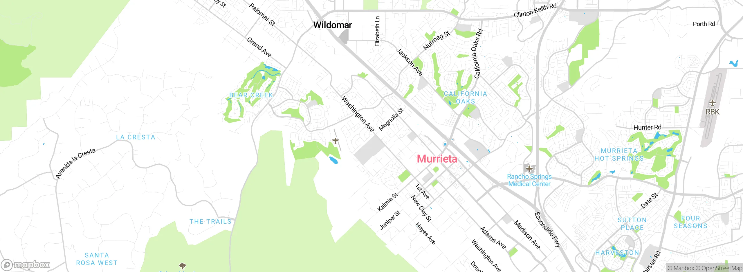 Map showing approximate location