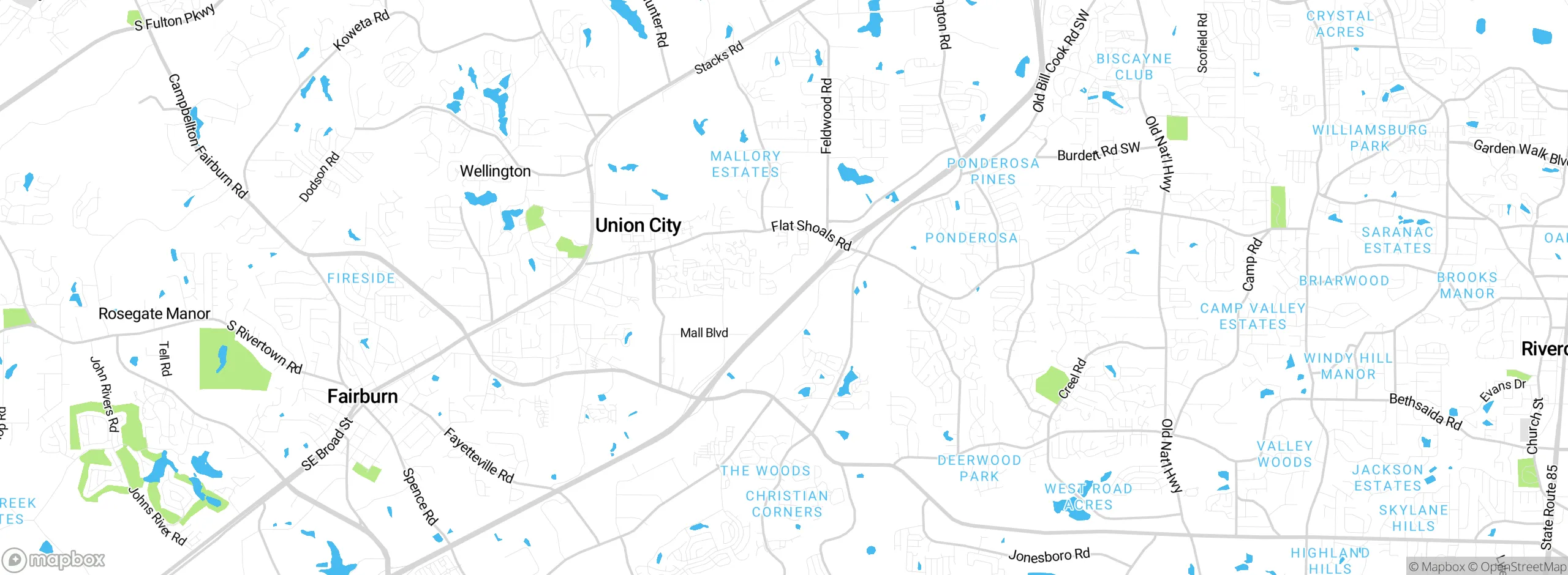 Map showing approximate location
