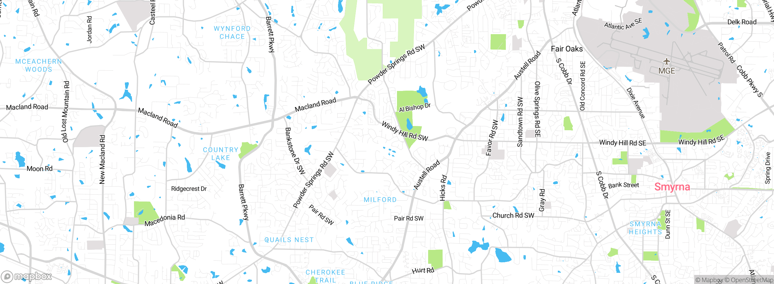 Map showing approximate location