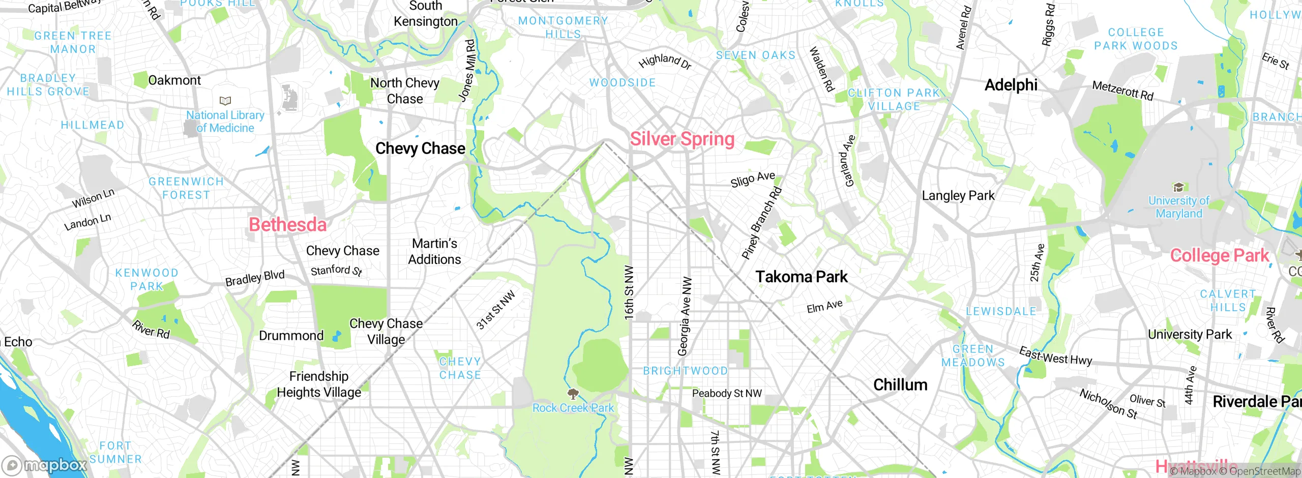 Map showing approximate location