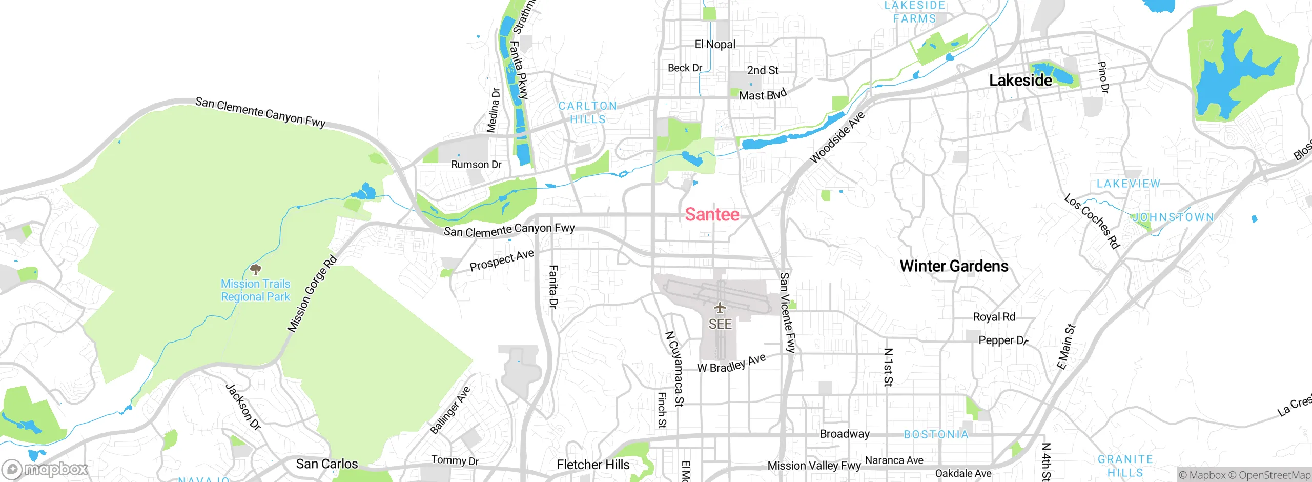 Map showing approximate location