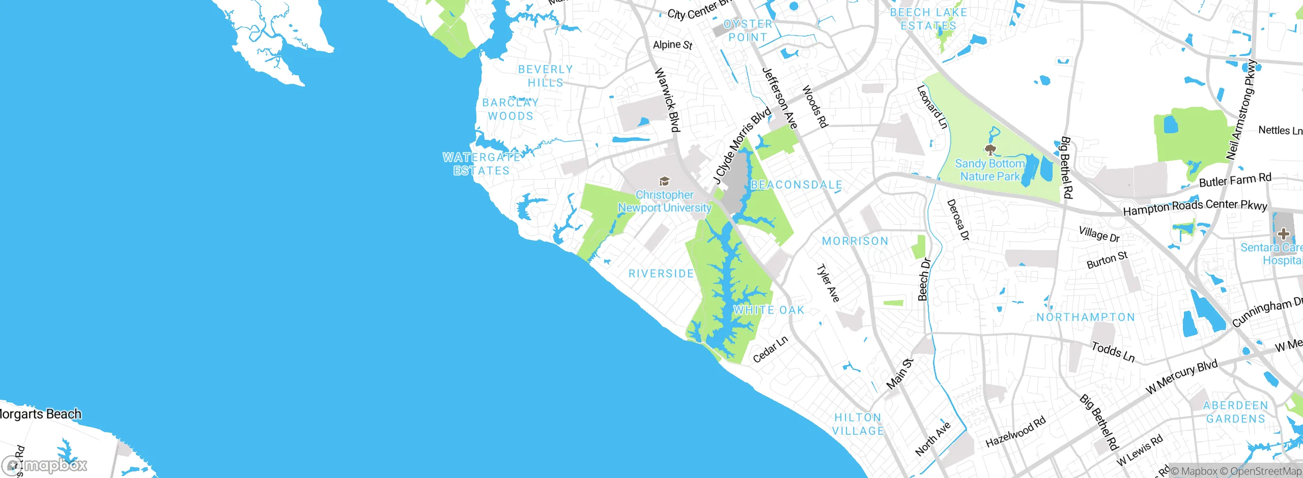 Map showing approximate location