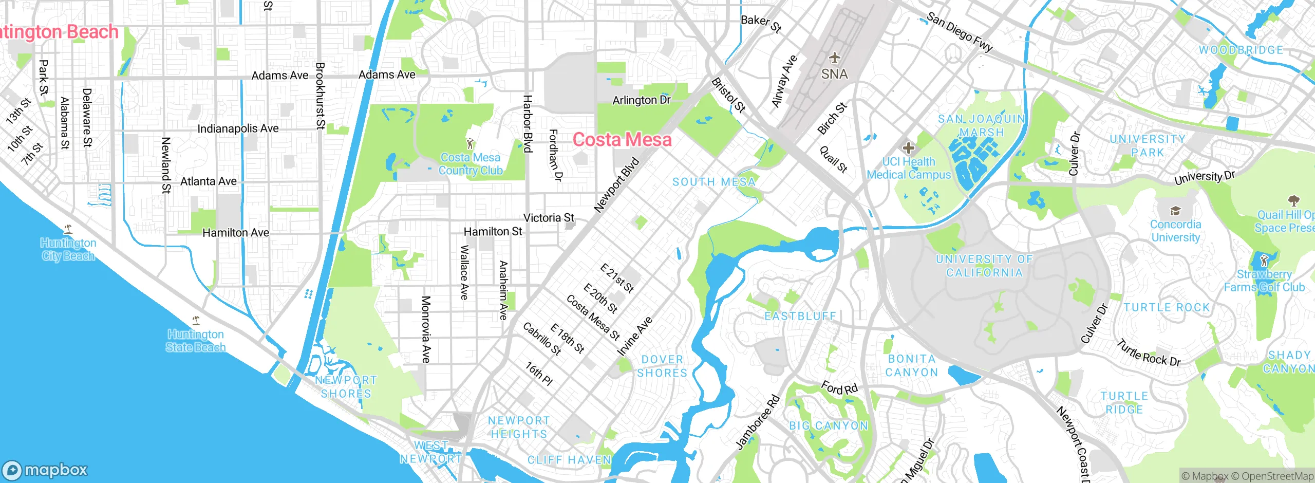 Map showing approximate location