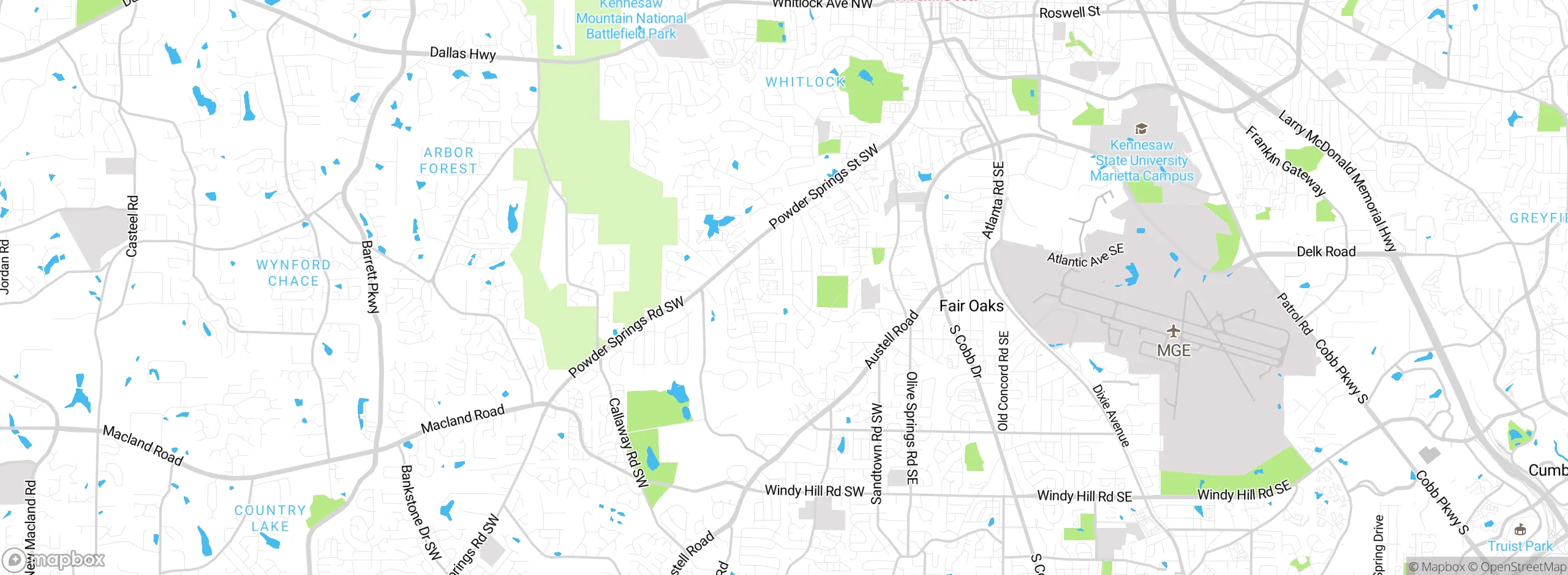 Map showing approximate location