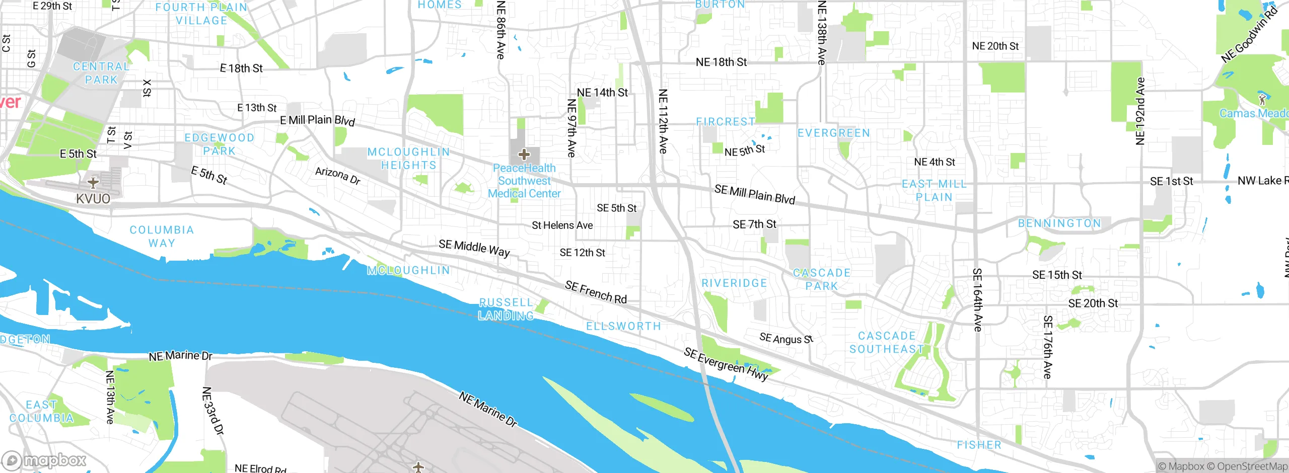 Map showing approximate location
