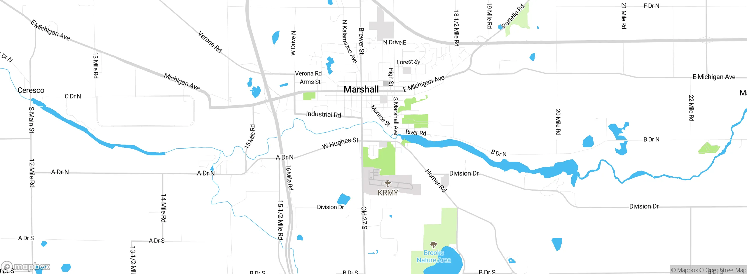 Map showing approximate location