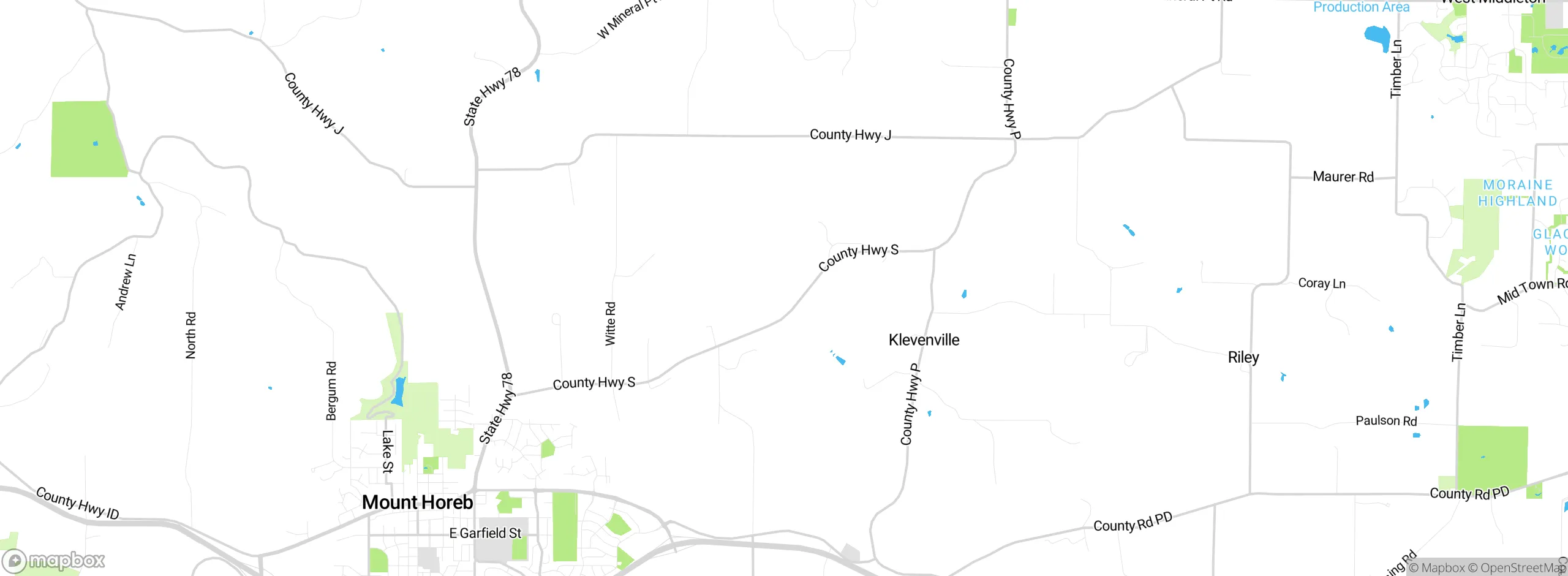 Map showing approximate location