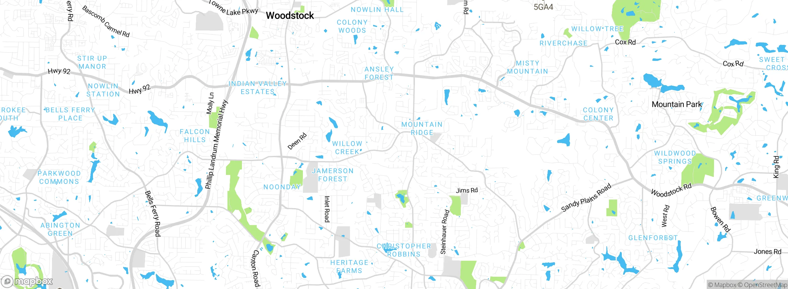 Map showing approximate location