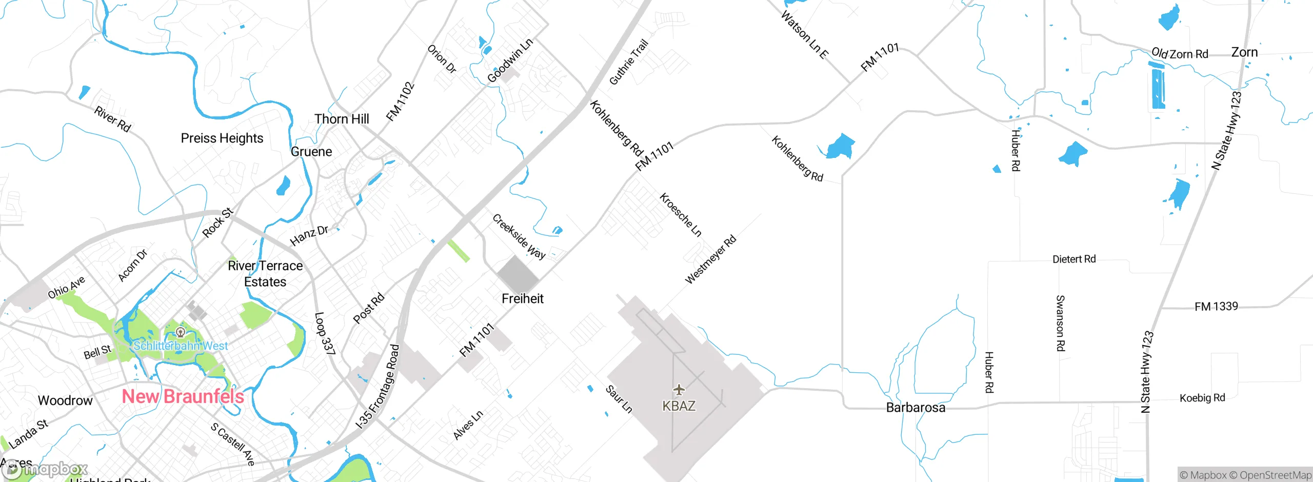 Map showing approximate location