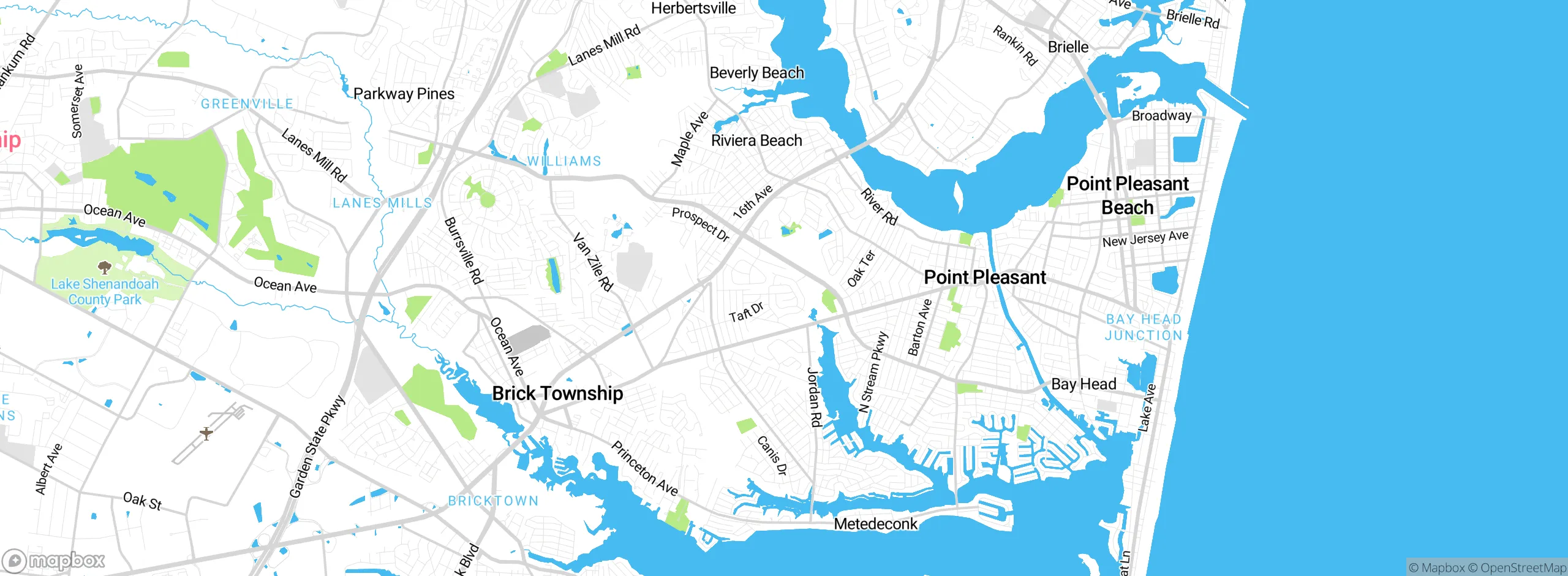 Map showing approximate location