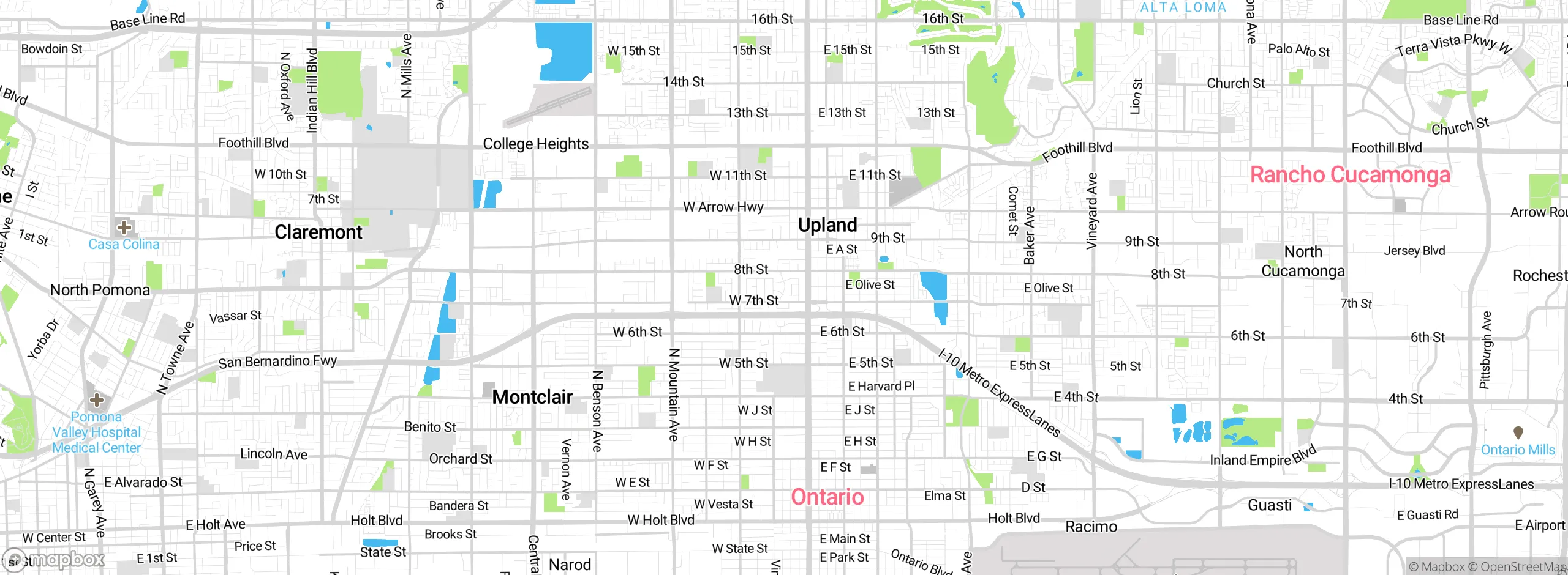 Map showing approximate location