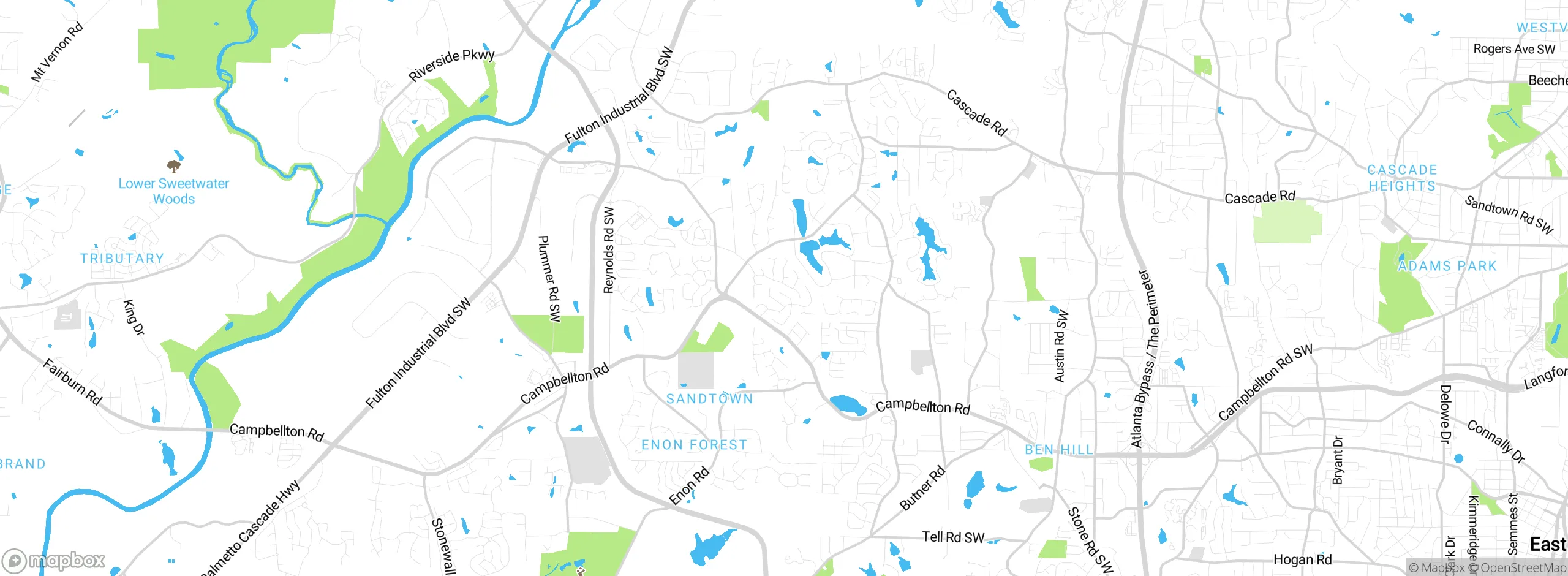Map showing approximate location