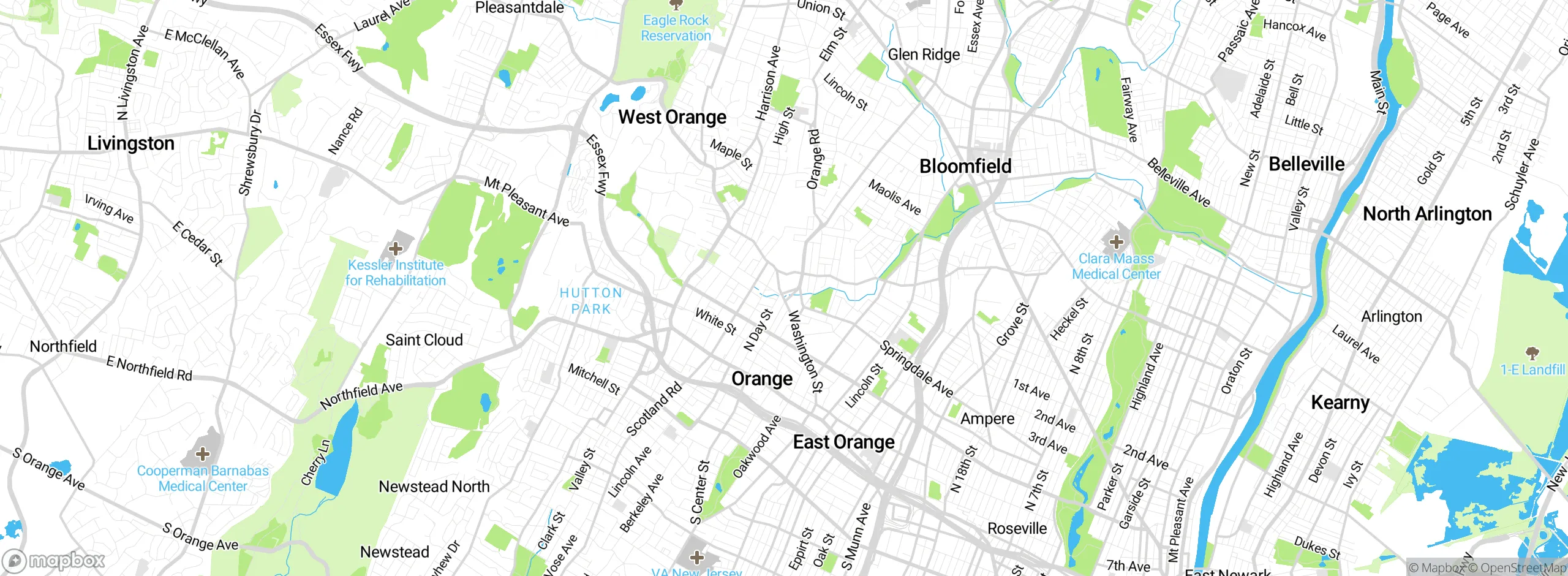 Map showing approximate location
