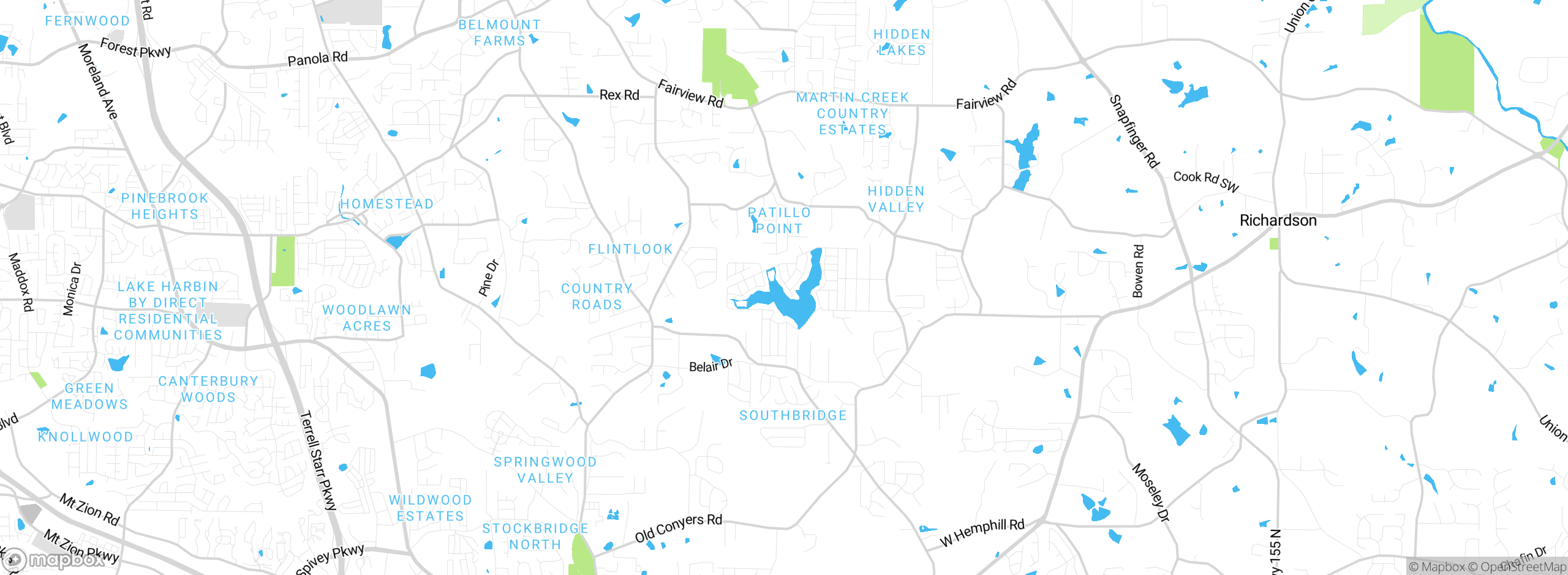Map showing approximate location