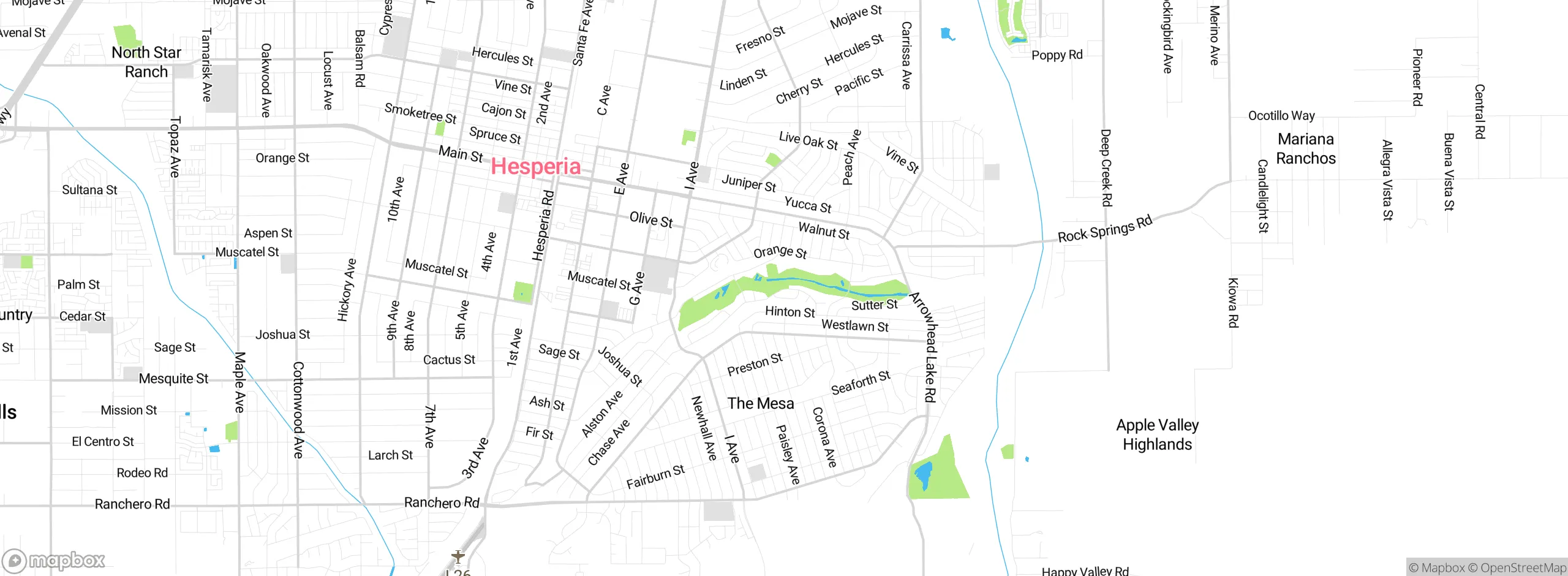 Map showing approximate location