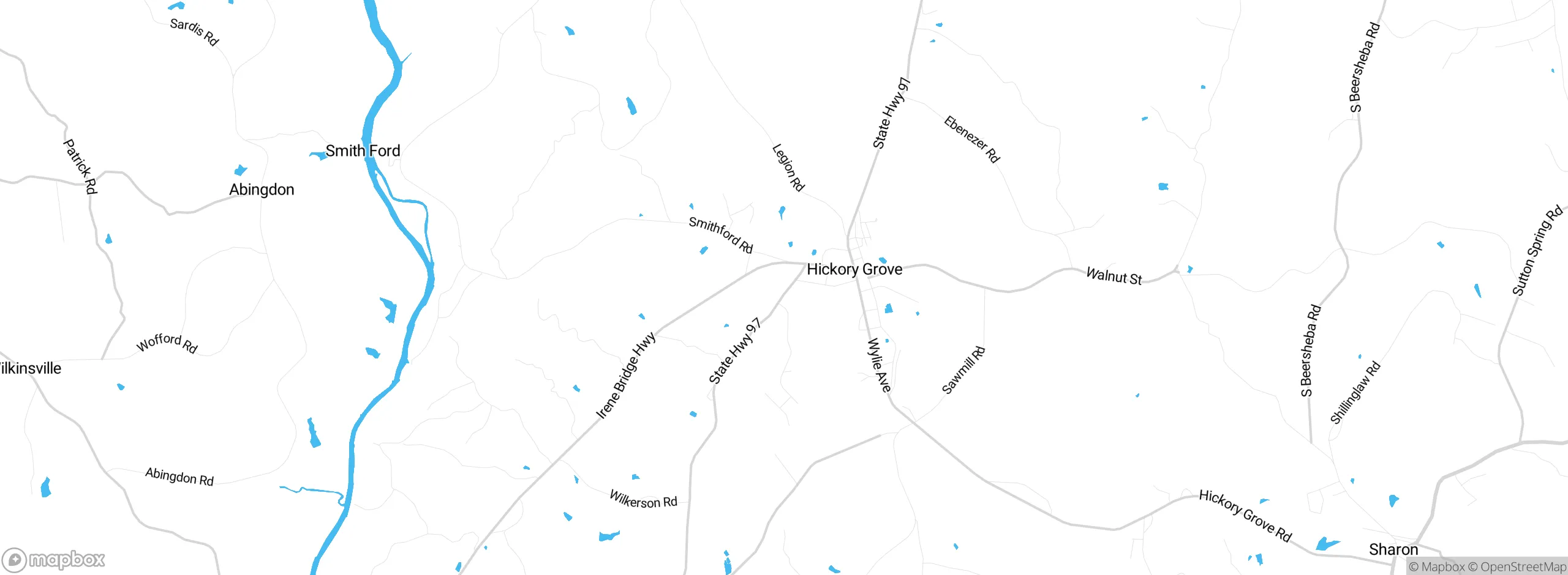 Map showing approximate location