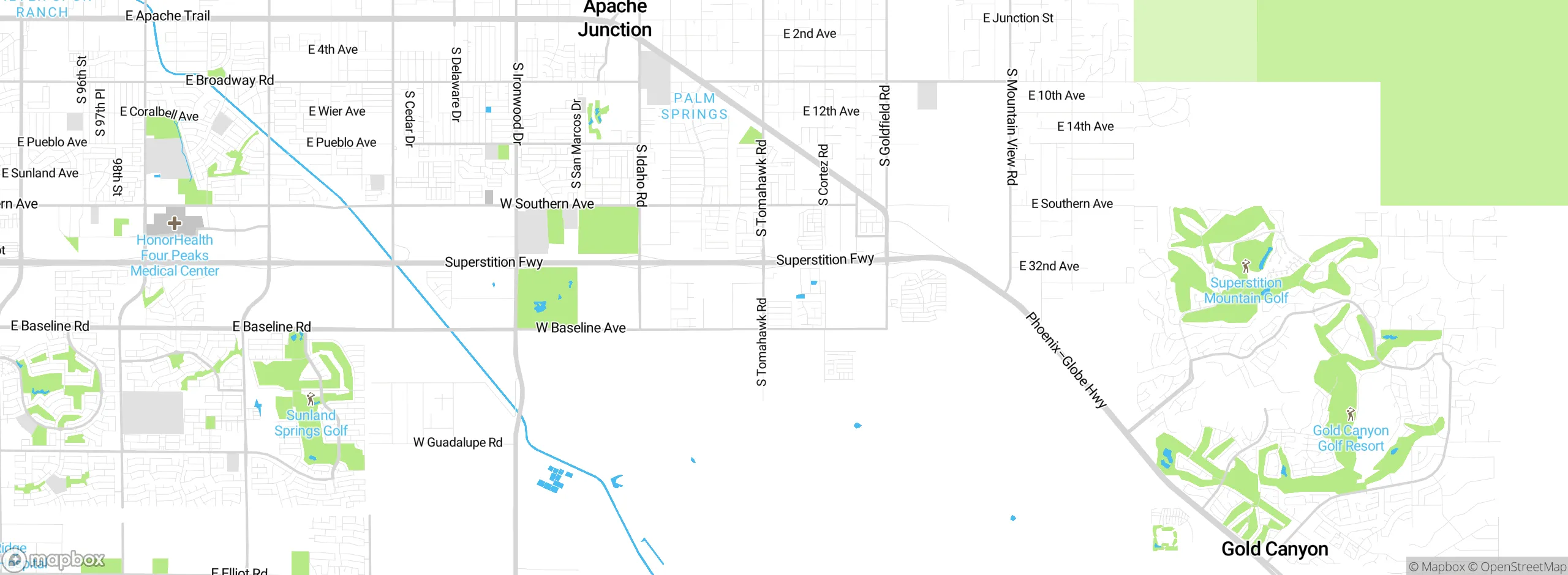 Map showing approximate location