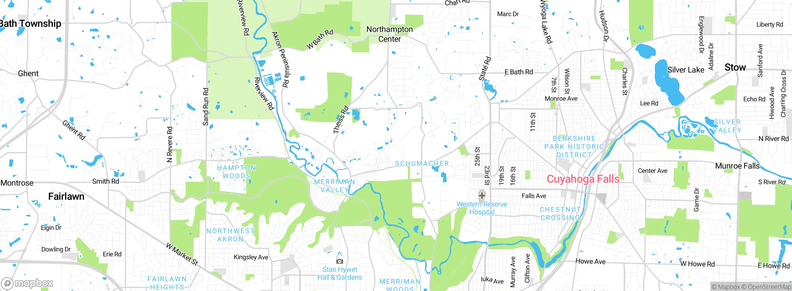 Map showing approximate location