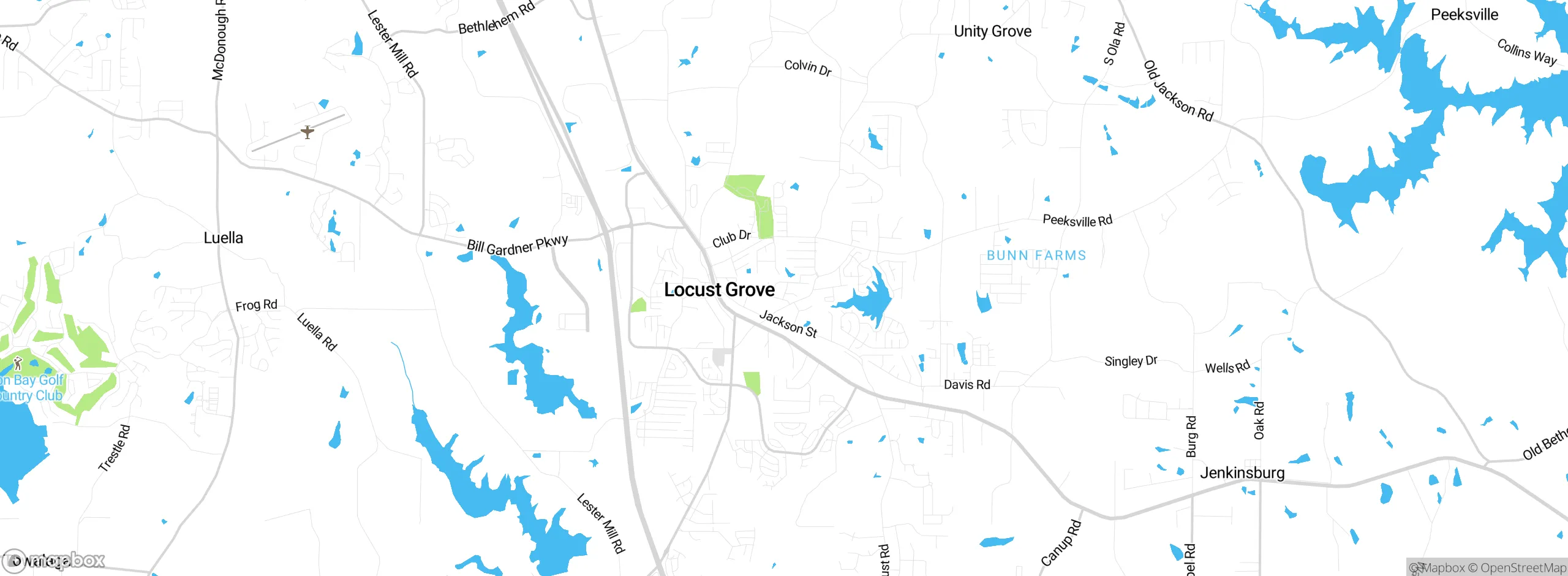 Map showing approximate location