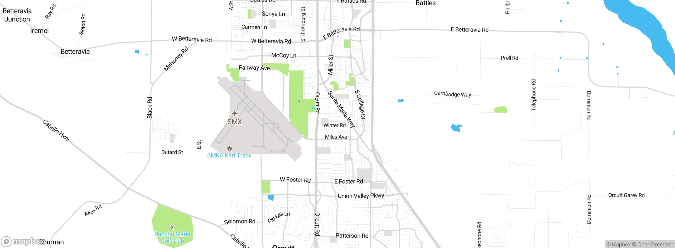 Map showing approximate location