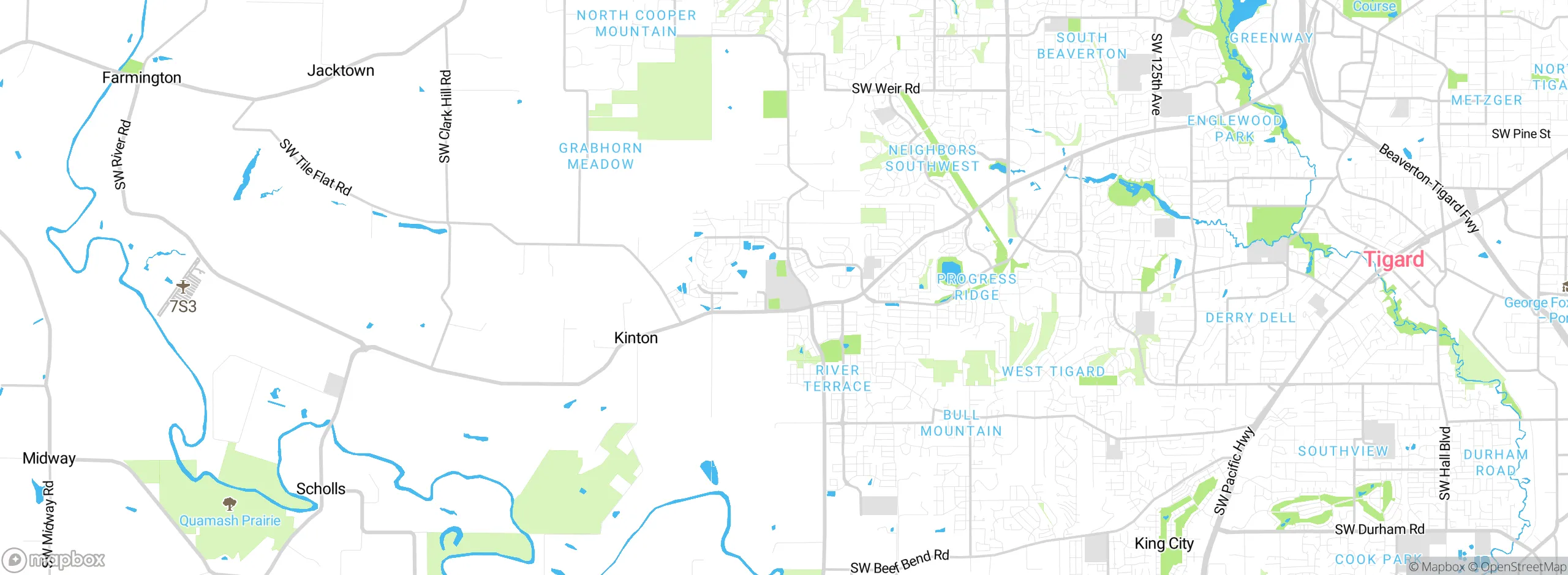 Map showing approximate location