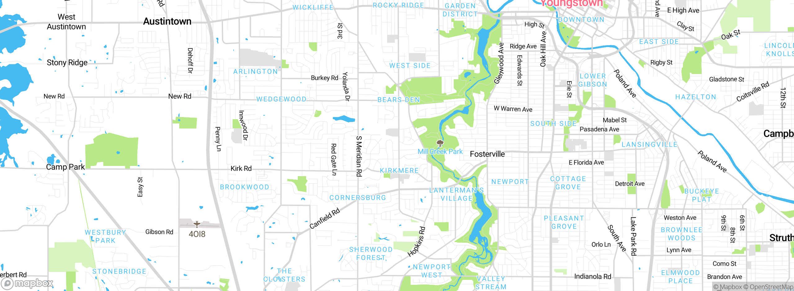 Map showing approximate location