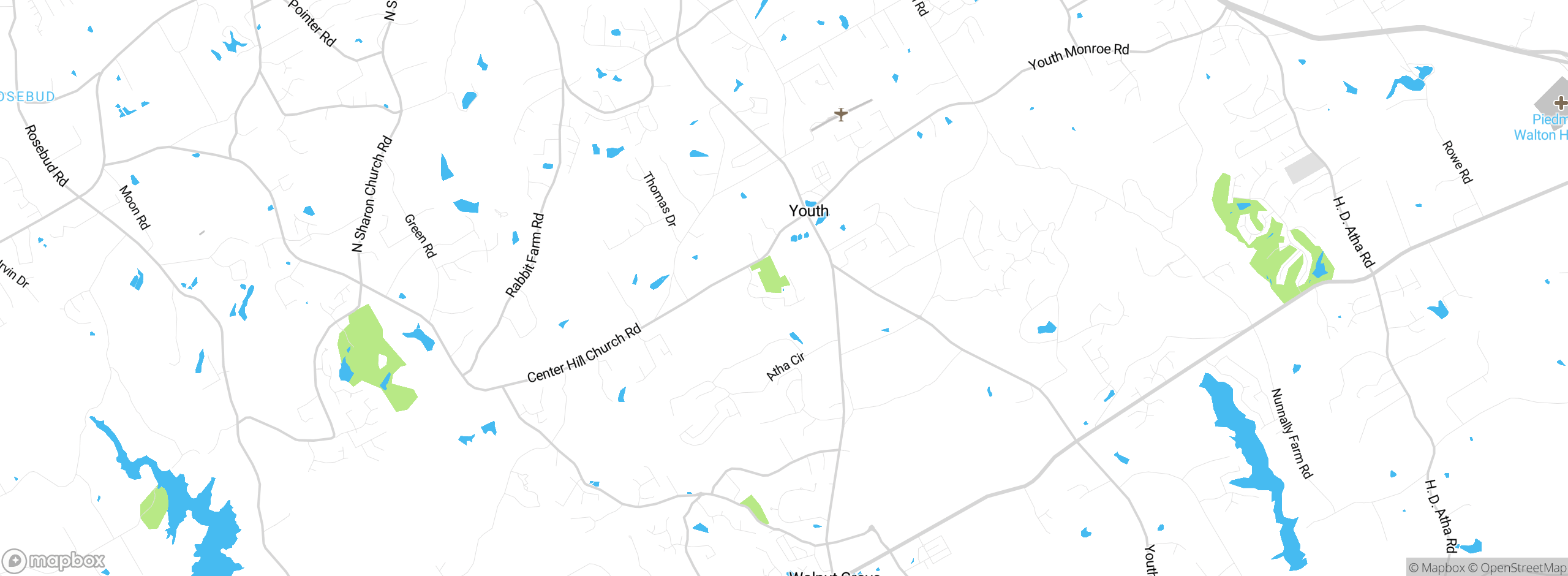 Map showing approximate location
